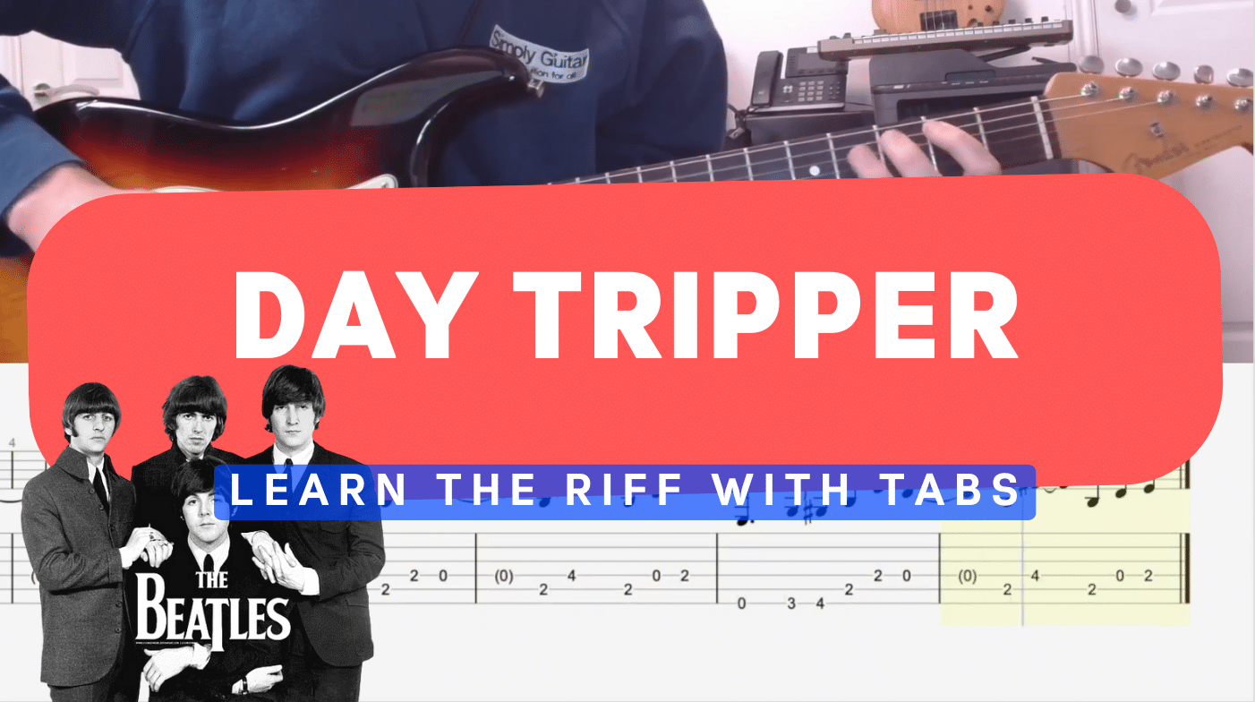 Day Tripper Guitar Lesson Cover Photo