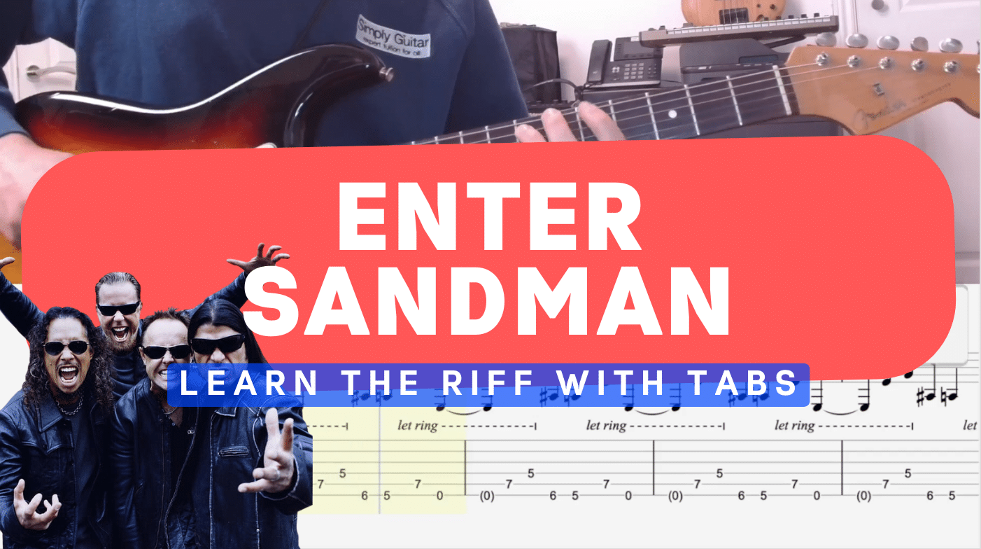 Enter Sandman by Metallica Lesson Cover Photo