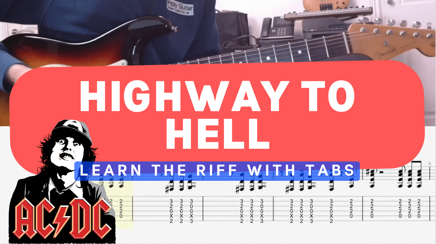 Highway To Hell AC/DC Guitar Lesson Cover Image